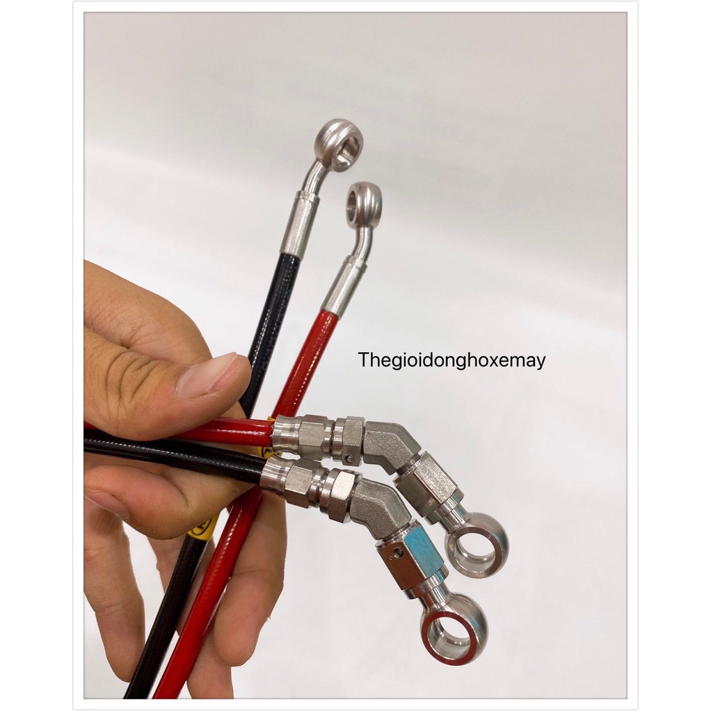 Dây Dầu Bấm Hel 45 Độ Trước Đầu Inox