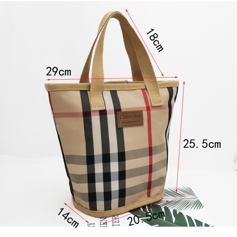 Túi Đựng Mỹ Phẩm Hình Vuông Chất Liệu nylon Chống Thấm Nước Phong Cách Hàn Quốc