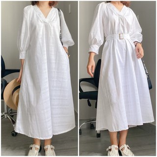 Đầm fom rộng tay lở dáng xòe