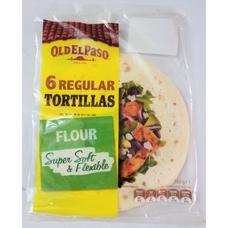 [Túi 240g – 6 bánh] BÁNH MÌ DẸT [Australia] OLD EL PASO 6 Regular Tortillas Super Soft & Flexible