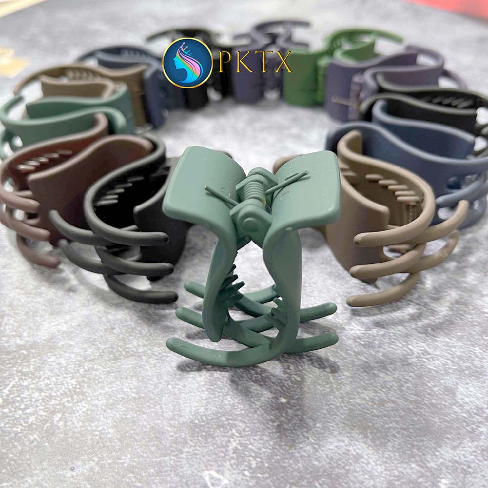 Kẹp tóc 5 răng nhám các màu HÀNG NHẬP KHẨU