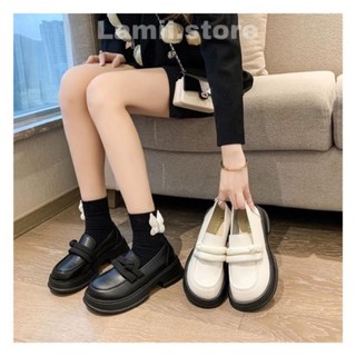 Giày oxford nữ đế cao 4,5cm dạng khoét eo