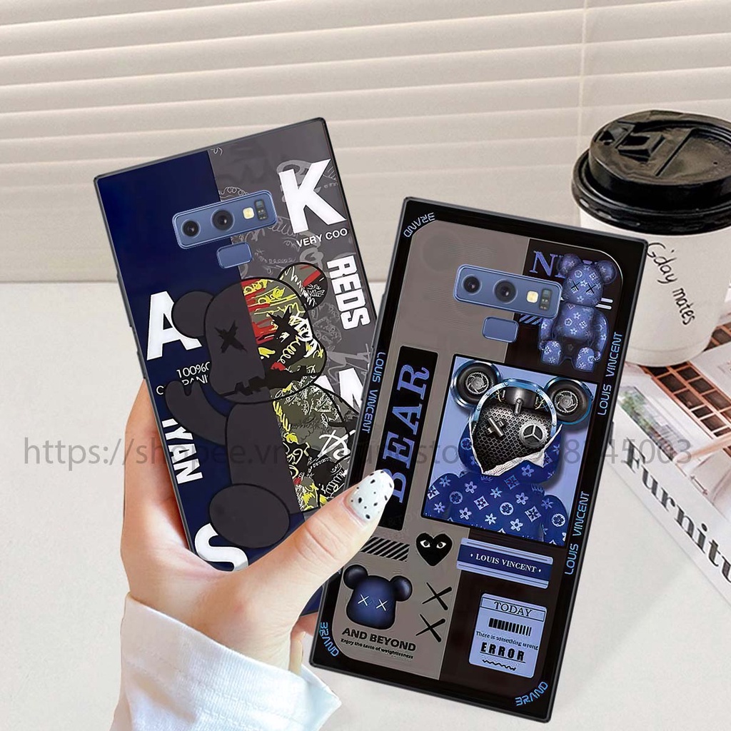 Ốp Samsung Note 8 / 8 Plus / 9 in hình Bear Brick,K@ws,smile,...hot trend