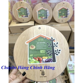 Thớt gỗ hình tròn mỏng có lỗ treo 07901 gỗ đức thành