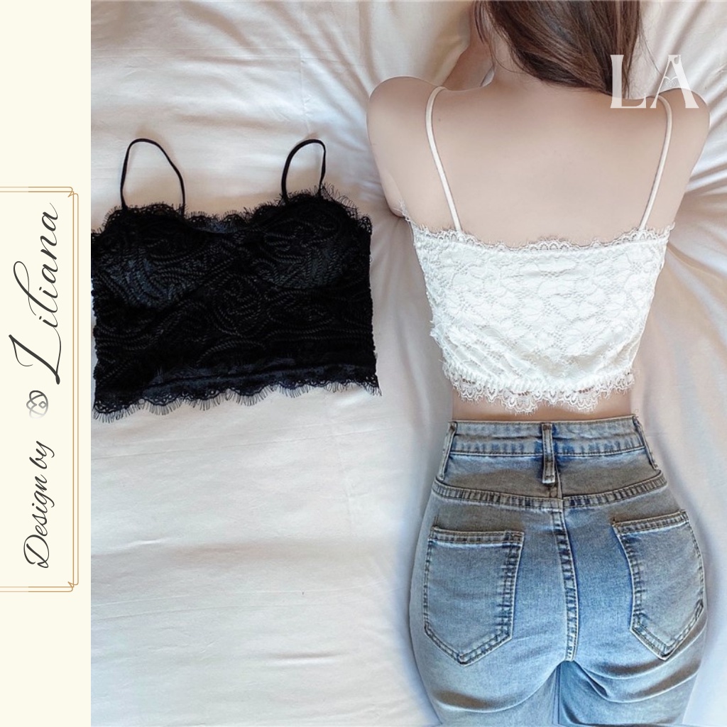Áo Bra ren lạnh Hà.n Khoét Lưng 2 Dây, Áo Lót Nữ Nâng Ngực  - Liliana Clothes