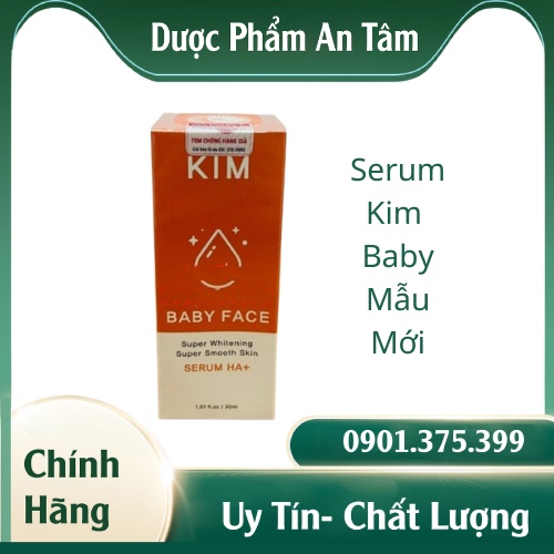 SERUM KIM BABY FACE HA+ Tinh Chất Truyền Trắng Sạch Mụn, Mờ Nám, Tàn Nhang