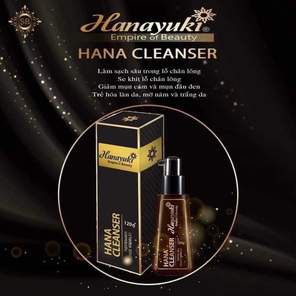 Sữa Rửa Mặt Hana Cleanser Không Bọt Cấp Ẩm Dịu Nhẹ Giúp Da Sạch Thoáng Hanayuki Chính Hãng