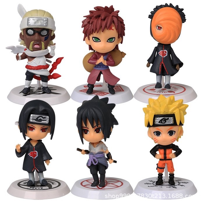 🔥Rẻ Nhất Shopee🔥 Mô hình nhân vật naruto itachi sasuke manga trang trí độc đáo dễ thương