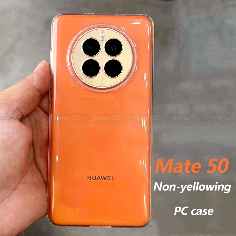 Ốp Điện Thoại PC Cứng Trong Suốt Siêu Mỏng Cho Huawei Mate 50 40 30 20 20X 10 P40 P30 P20 P10 Pro