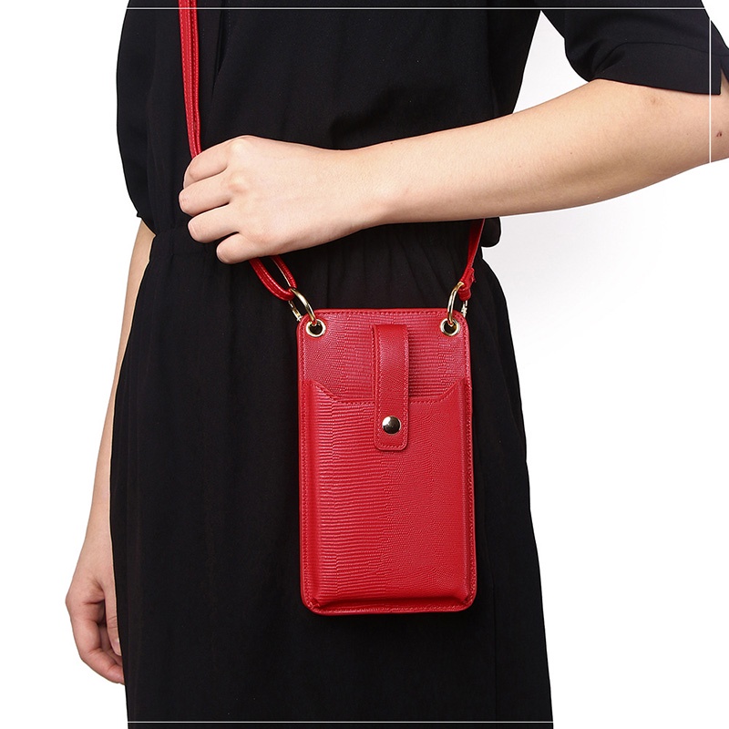 IELGY Túi Đựng Điện Thoại Di Động Có Khóa Tròn Lớn Phong Cách Hàn Quốc Đơn Giản Cho Nữ