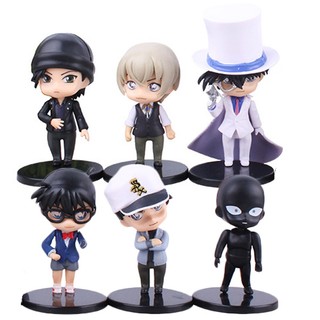 Set 6 mô hình nhân vật phim thám tử conan