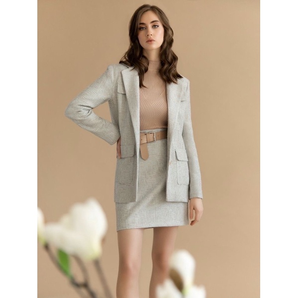 Vải Dạ vest Kẻ Nữ-Quần âu -Hàn Quốc Các chất dạ dầy dạn, co giãn, kẻ sắc nét, vải có độ ấm,