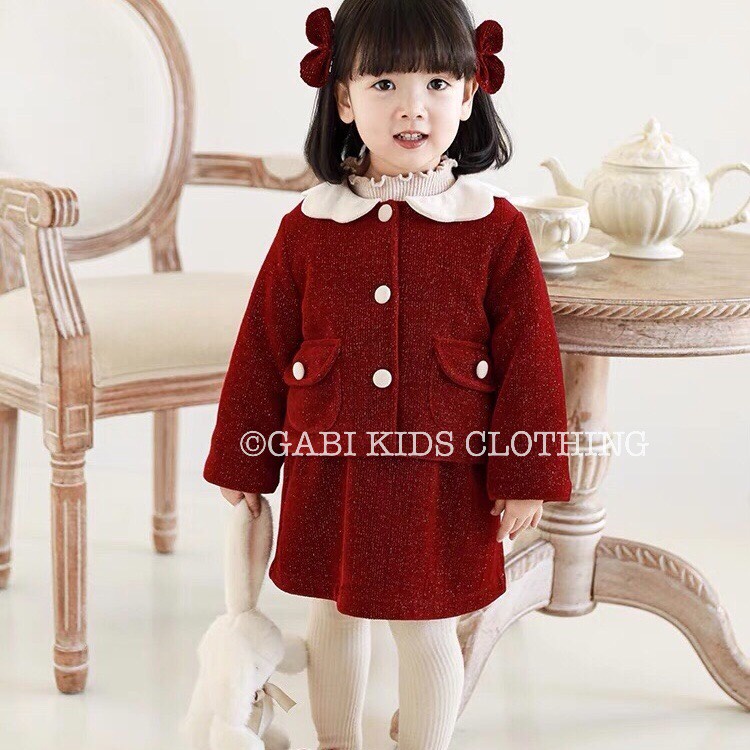 Set 3 váy nhung đỏ