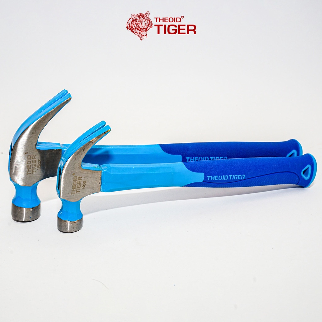 Búa Đinh Theoid Tiger Búa Đóng Đinh cán lót cao su có 2 loại 8oz và 16oz