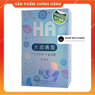 Bao cao su HA ULTRATHIN nội địa Trung hộp 100 chiếc gốc nước