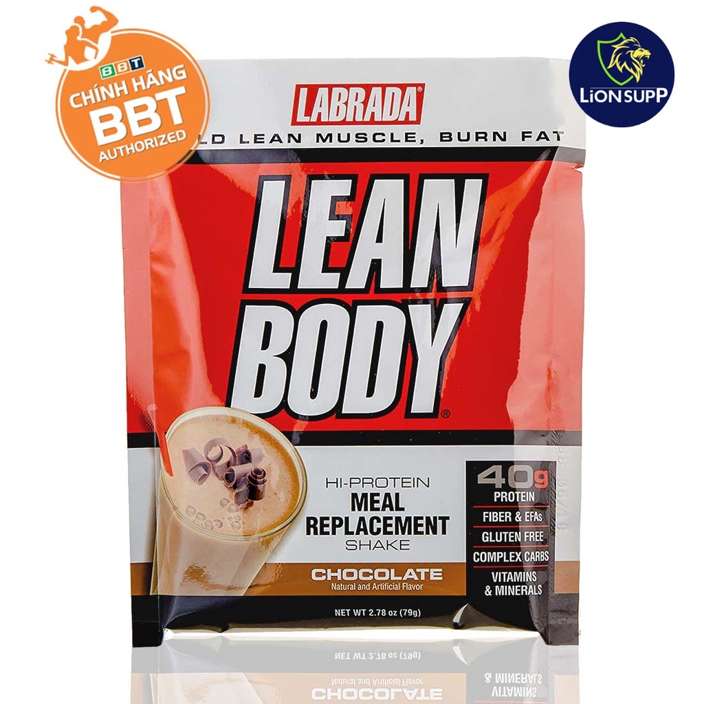 LEAN BODY THÙNG 80 GÓI  - BỮA ĂN THAY THẾ - LABRADA LEANBODY MEAL REPLACEMENT - CHÍNH HÃNG BBT