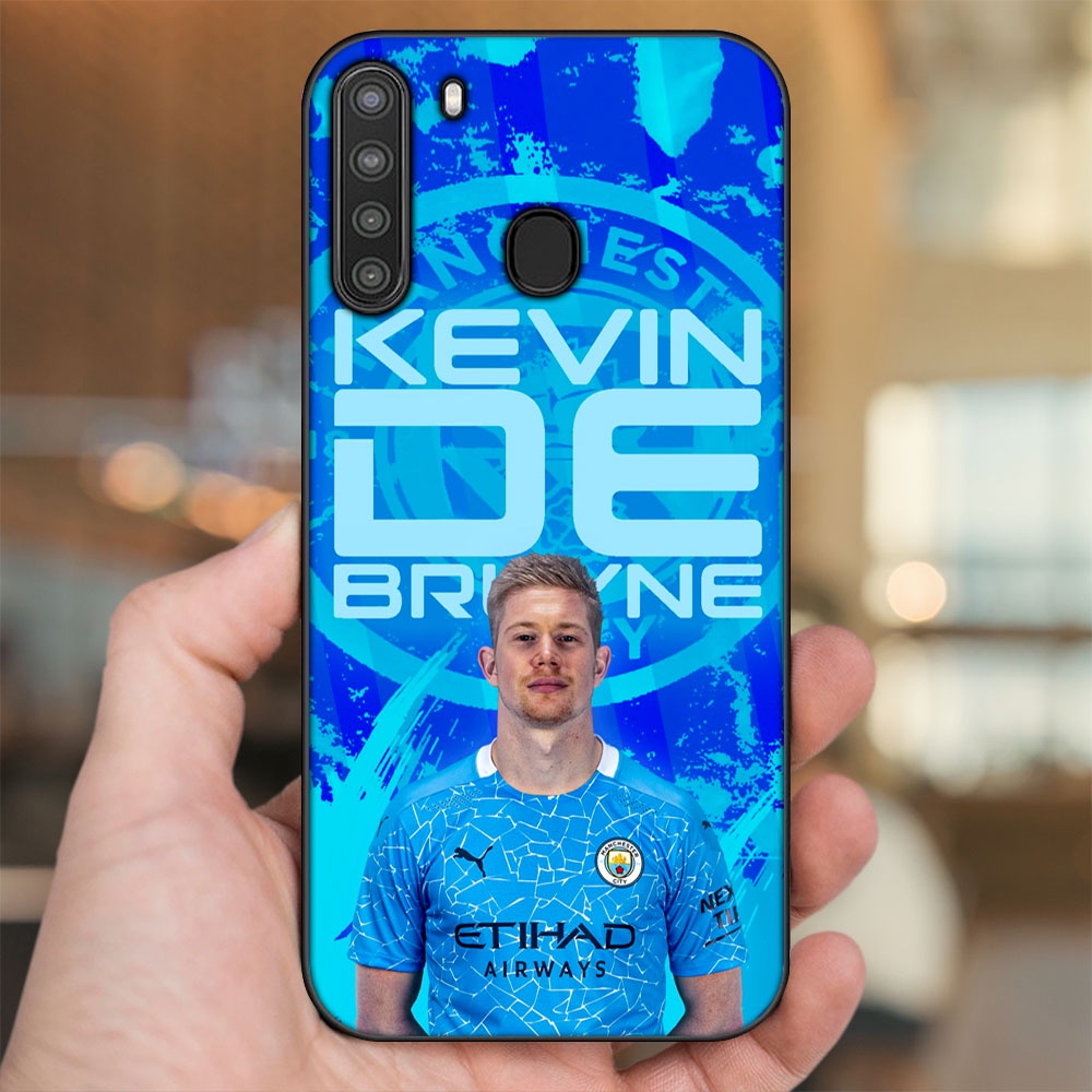 Ốp lưng Samsung A21 viền đen in hình Kevin De Bruyne Manchester City MC
