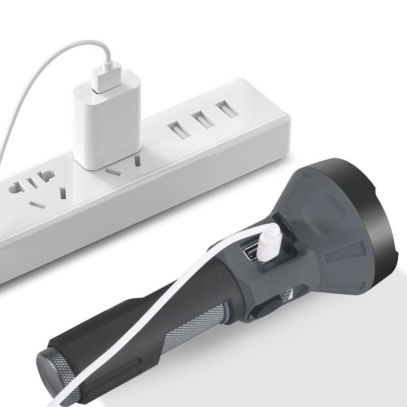 Đèn pin sạc đa năng siêu sáng, chiếu xa 100m, chống nước, kiêm sạc dự phòng cho điện thoại, đèn led cod, đèn pin cứu hộ