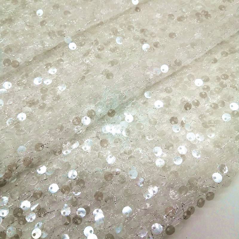 Vải Ren Đính Kim Sa 6mm Tự Làm Thủ Công