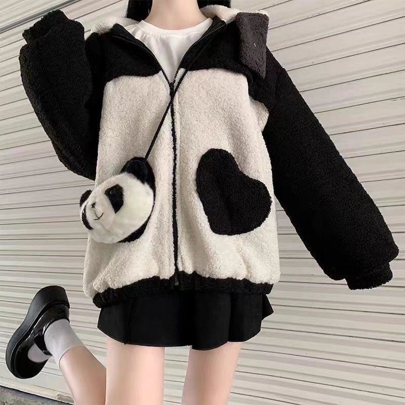 Áo khoác bông gấu trúc siu đáng yêu