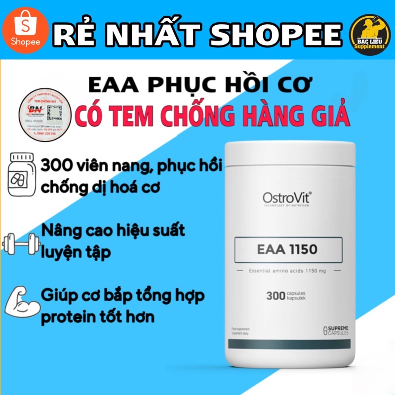 Ostrovit EAA 1150 dạng viên nang cao cấp 300 viên