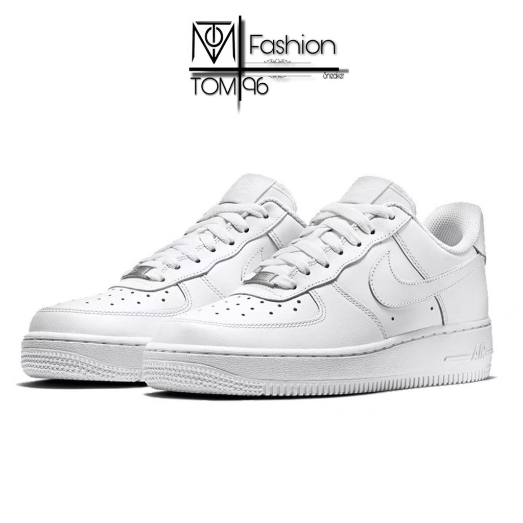 Giày_Nike Trắng , Giày_Nike Air Force 1 Trắng Cao Cấp Full Size Nam Nữ Hot Trend Full Box BILL. tom96fashion