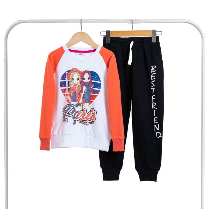 BỘ NỈ DA CÁ HM CHO BÉ GÁI size 20-52kg  nỉ mềm, xịn xò