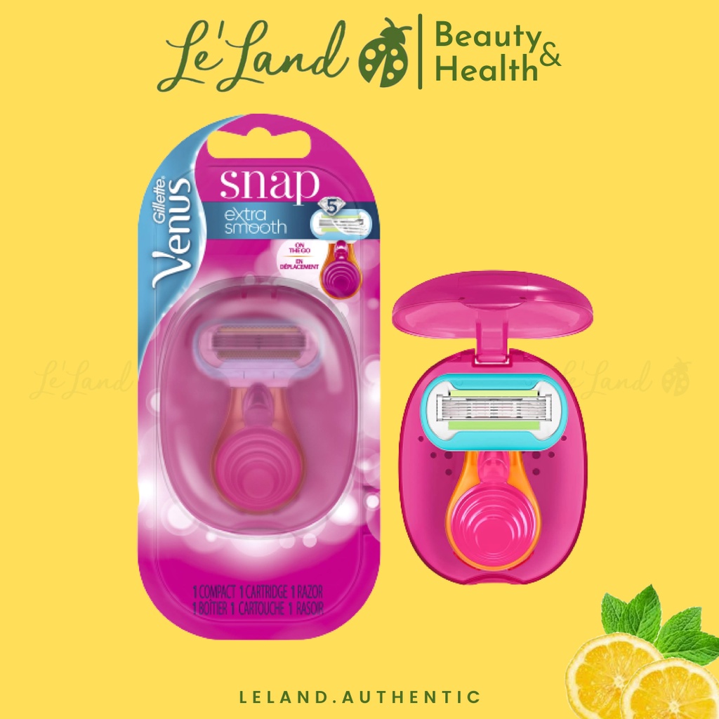 Dao cạo Gillette Venus Mini Extra Smooth Razors chuyên dành cho phụ nữ phù hợp cho đi du lịch gôm 1 thân, 1 đầu cao, 1 h