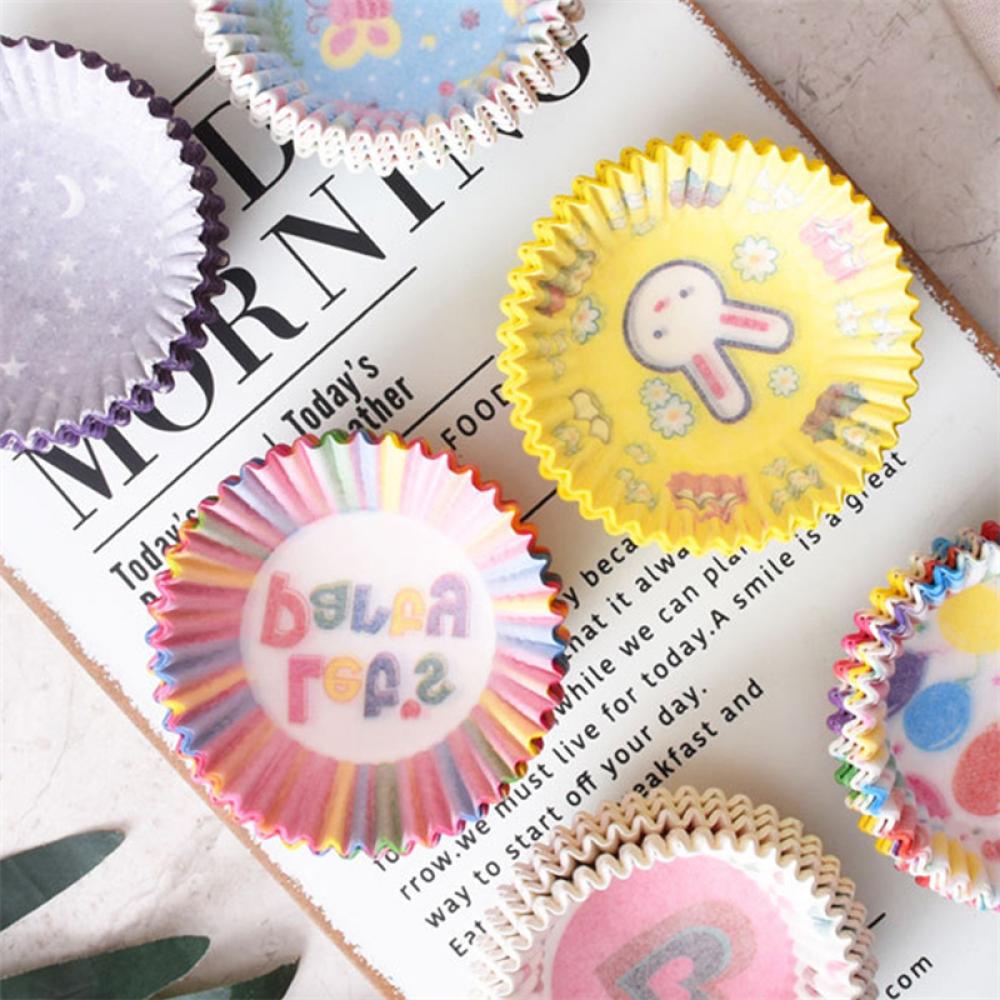 Set 100 Cốc Giấy Làm Bánh Muffin Cupcake C7Q7 Dành Cho Trang Trí Tiệc Sinh Nhật