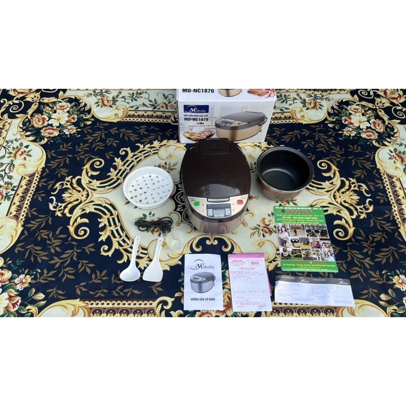 NỒI CƠM ĐIỆN TỬ ĐA NĂNG MEDIA MD-NC1870 HÀNG NHẬP KHẢU LOẠI 1  BẢO HÀNH 12tháng