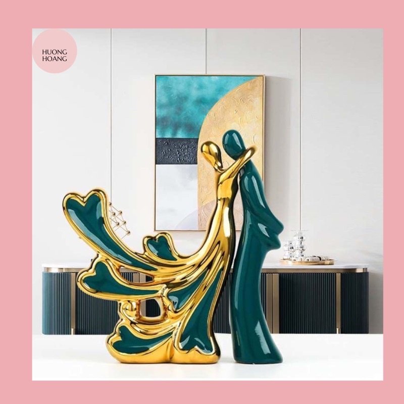 Tượng đôi chim xanh hạnh phúc/ đôi tình nhân