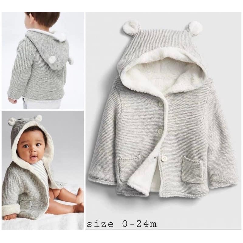 Áo khoác len lông GAP sz 0-24M