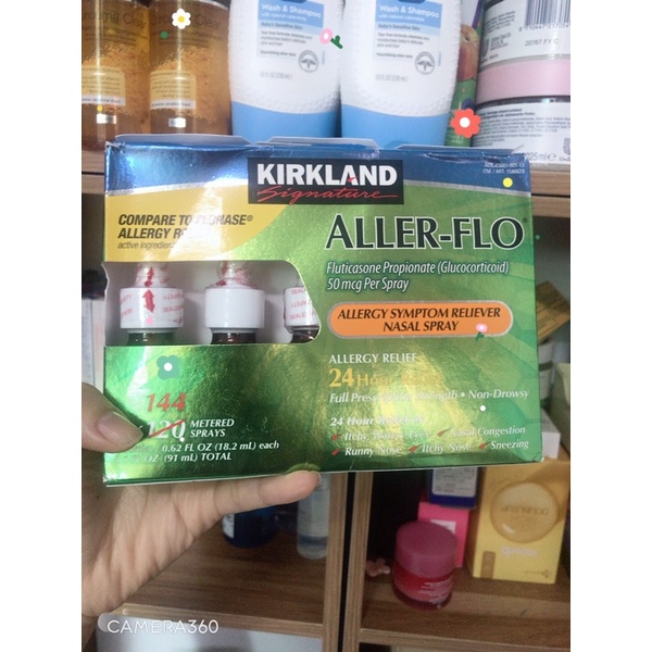 Xịt xoang- Xịt mũi chống dị ứng Kirkland Aller 18.2 ml/ lọ