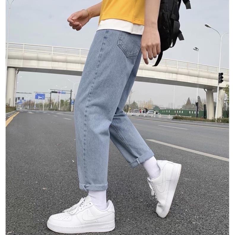 ✅Quần Jean Baggy Nam ống suông rộng, quần bò nam ống rộng, Cam kết không phai màu hot trend 2022 !