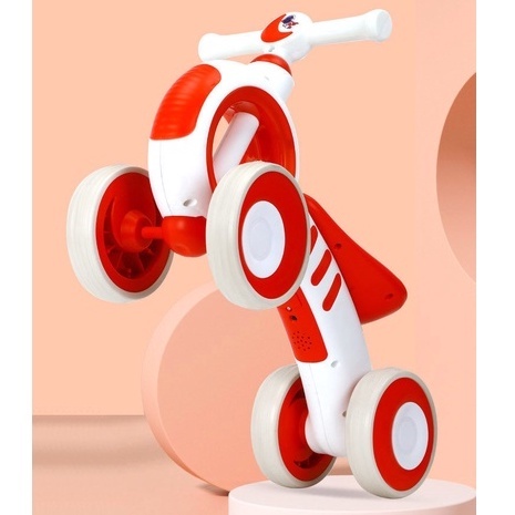 Xe chòi chân cho bé cao cấp 4 bánh chống đổ có nhạc và đèn phát sáng vui nhộn tải trọng 80kg .