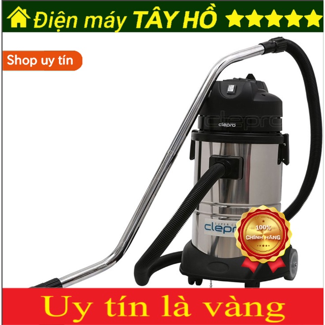[GIAN HÀNG UY TÍN] [HÀNG CHÍNH HÃNG]MÁY HÚT BỤI KHÔ VÀ ƯỚT CLEPRO Model: S1/30 (1 motor)