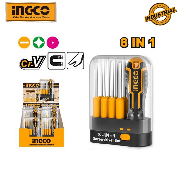 Bộ tua vít đa năng 9 chi tiết INGCO AKISD0901