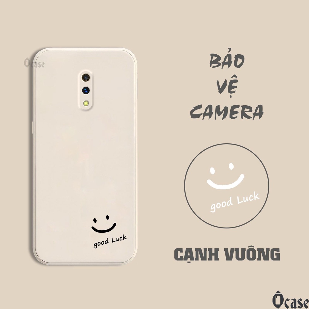 Ốp lưng Realme X / Oppo K3 in hình mặt cười may mắn cạnh viền vuông có bảo vệ camera