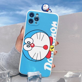 Ốp Lưng Silicon Màu Bảo Vệ Camera Doraemon ( Kèm Hình Thú )