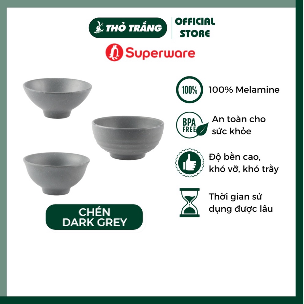 Chén Cơm Nhám Superware Thái Lan Cao Cấp nhiều mẫu mã, màu sắc