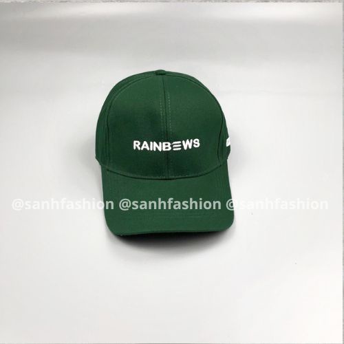 Mũ lưỡi trai thêu chữ RAINBOWS Nón kết chất kaki cao cấp thời trang form unisex nam nữ_sanhfashion