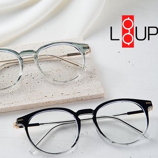 Gọng kính cận Ombre tròn cốt kim loại chống tia uv và ánh sáng xanh Liup eyewear 19088