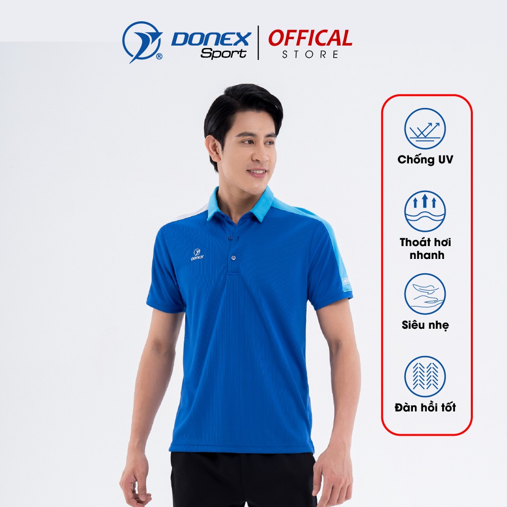 Áo Thể Thao Nam DONEXPRO MC-9084 Chất Liệu Thun Mè Caro Thoáng Khí, Mỏng Nhẹ, Chống Bám Bụi