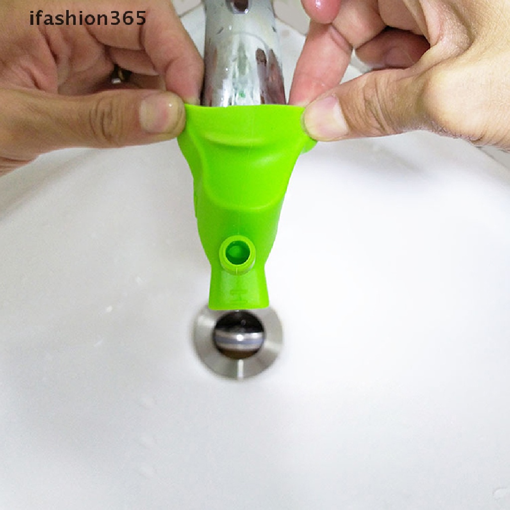 Dụng Cụ Nối Dài Vòi Nước Bằng Silicon Độ Co Giãn Cao Thời Trang ifashion365 Dành Cho Trẻ Em / Phòng Tắm