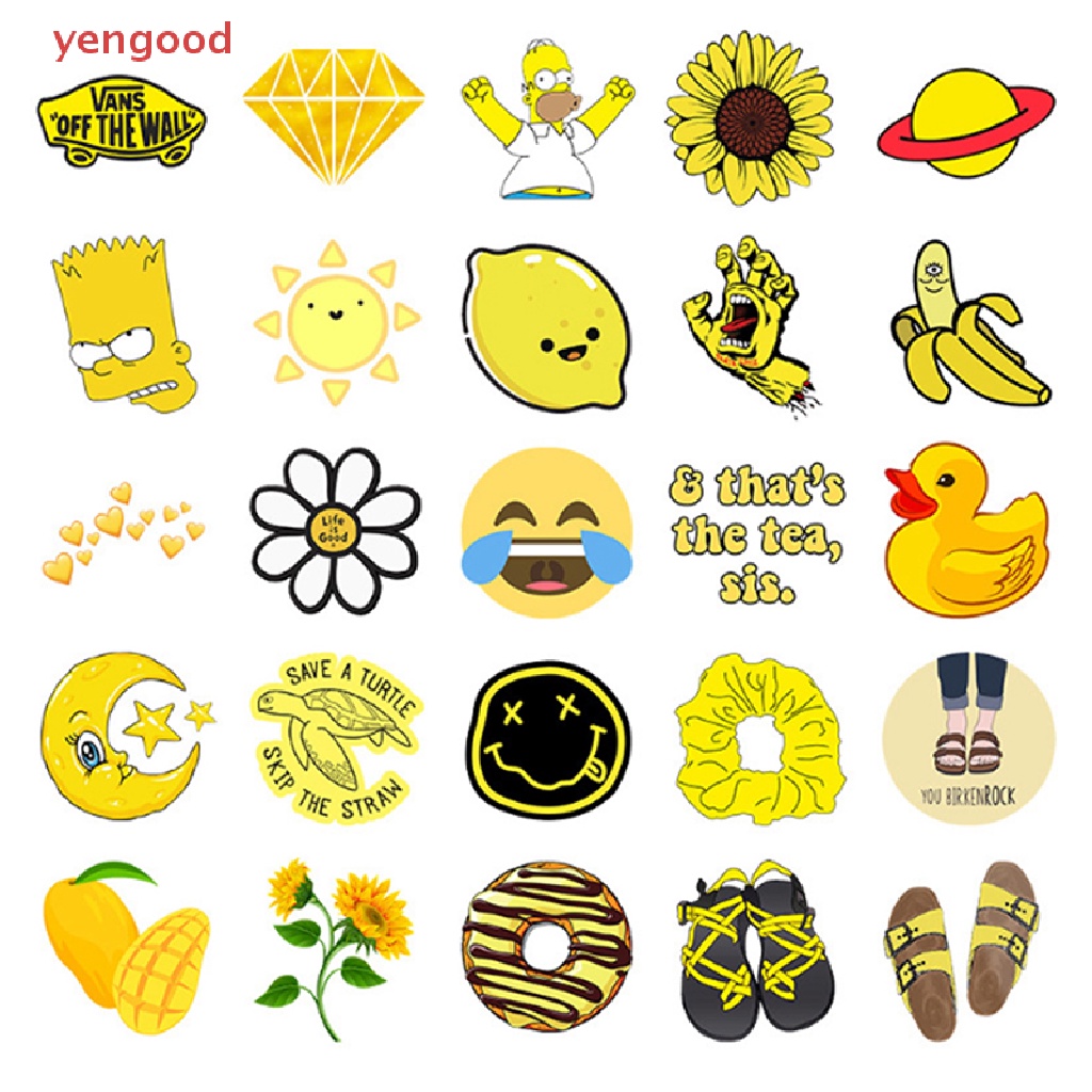 Bộ 50 Miếng Dán Trang Trí Va Li / Ván Trượt Hình Anime Dễ Thương Cho Bé Gái