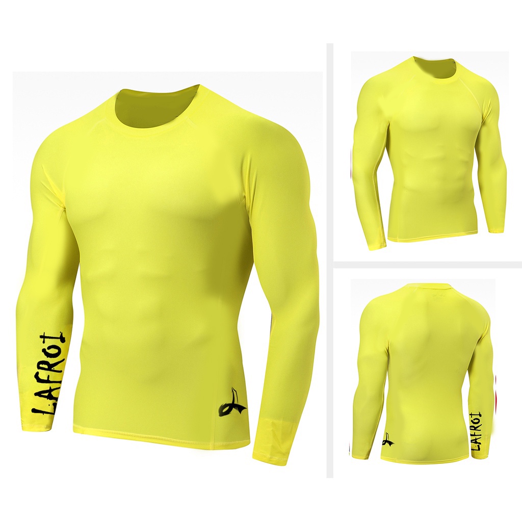 Lafroi Áo Bơi Nén Tay Dài Chống Nắng UV Khi Tập Gym Thể Thao Cho Nam-CLYYB3