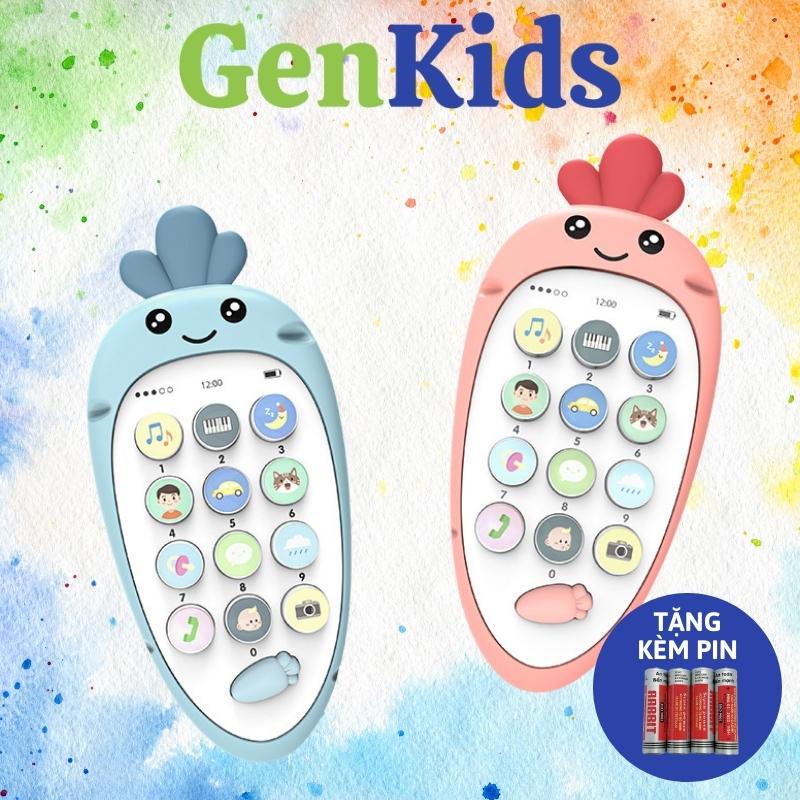 Điện thoại đồ chơi cho bé có nhạc, Điện thoại trẻ em đồ chơi thông minh cho bé trai, bé gái GenKids