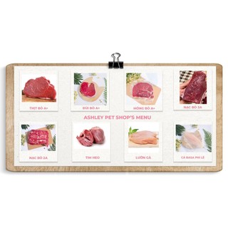 Raw bò 1kg - thức ăn cho chó mèo - thức ăn cho thú cưng chó mèo - thịt cho chó mèo