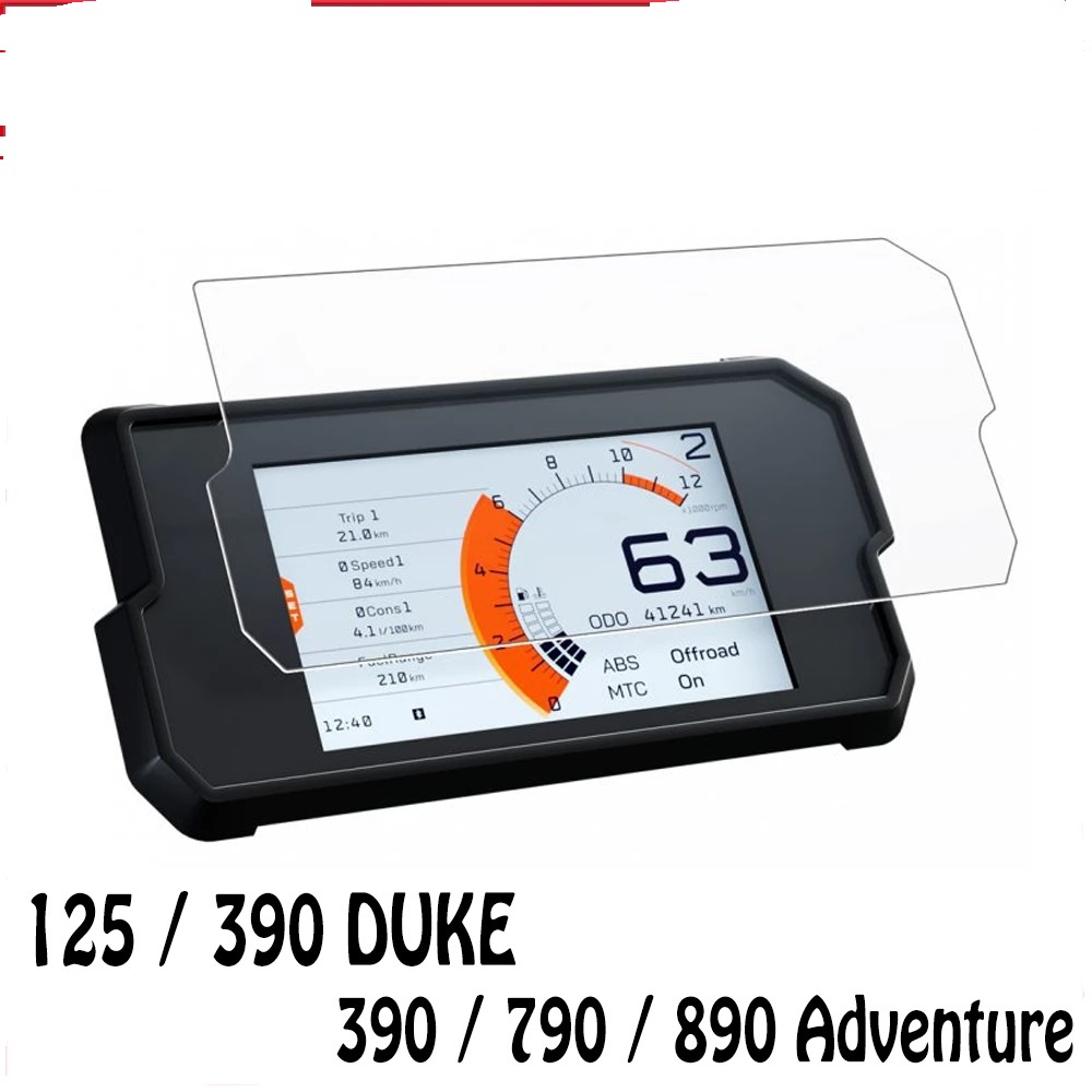 Bộ 2 Tấm Phim Dán Bảo Vệ Màn Hình Xe Mô Tô KTM DUKE 125 390 790 890 Adventure 2017 2018 2019 2020 +