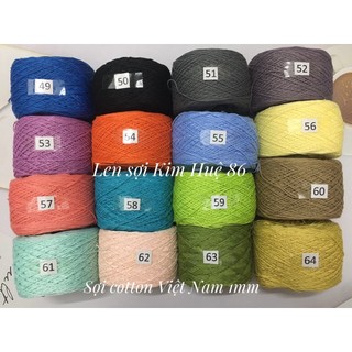 Sợi Cotton Việt Nam 1mm (từ màu 81 đến màu 87)